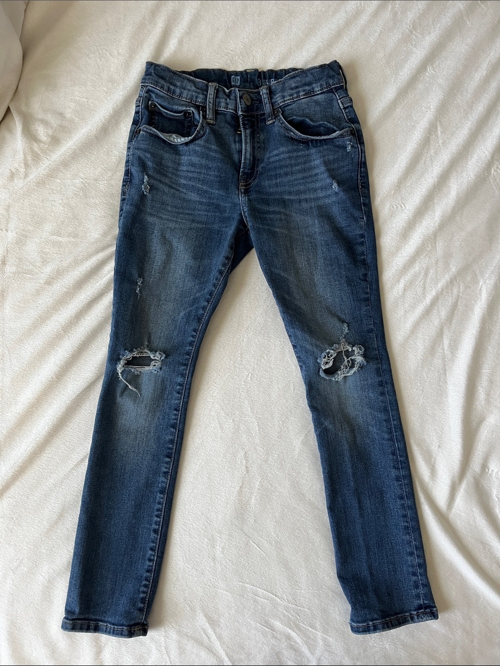 GAP Super Skinny Jeans in Denim Blue